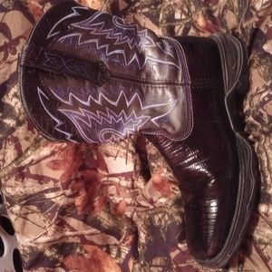 Women's 10s Durango Western square toe black boots